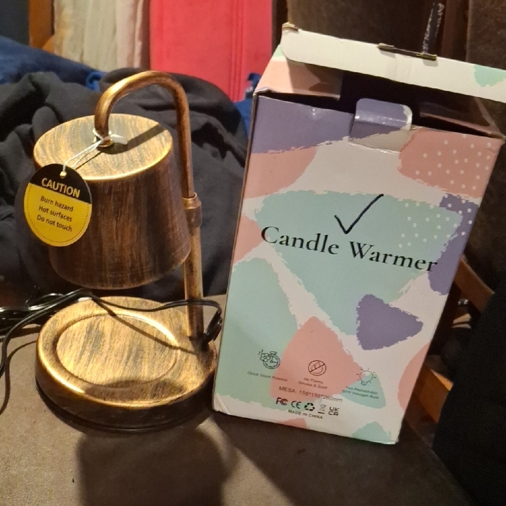 Rustic Brown Candle Warmer Lamp